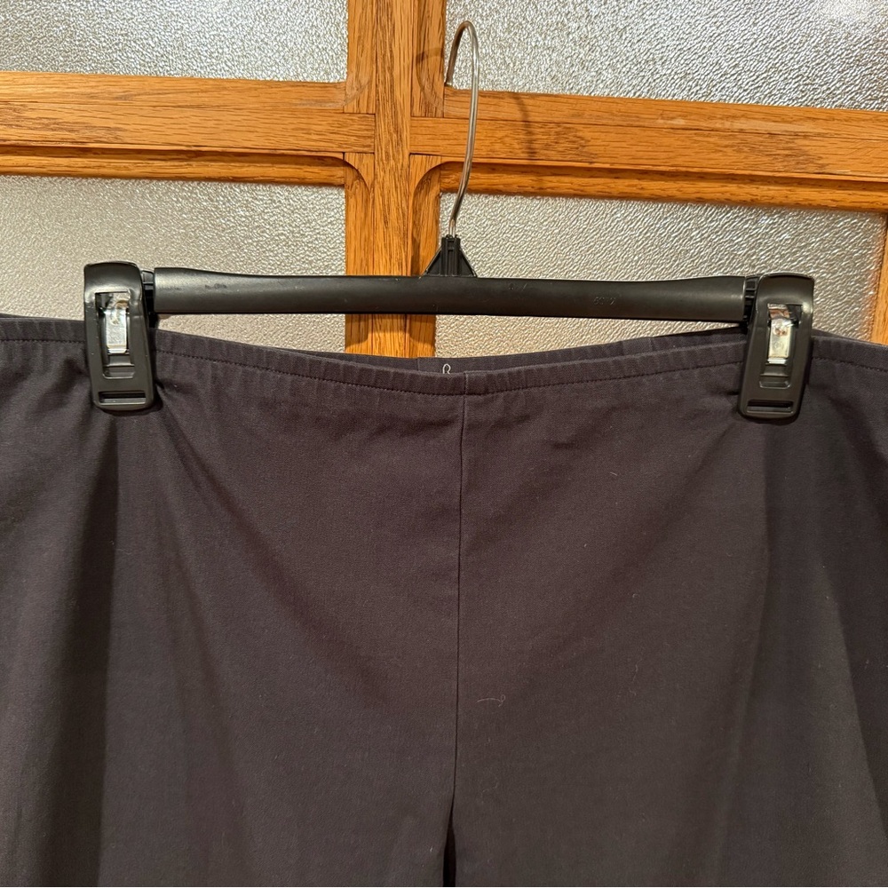 Eileen Fisher Stretch Cropped Black Pants XL Fits 14-16 US